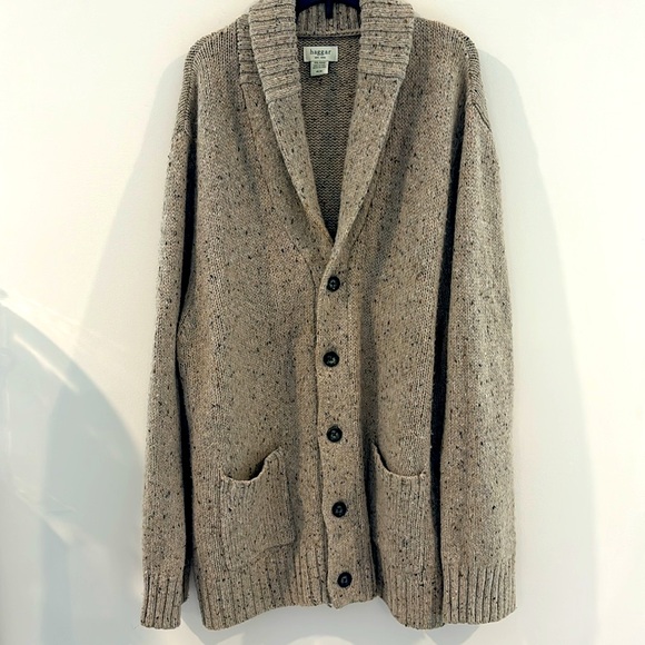 Haggar Other - Haggar Men’s Cardigan Warm Brown Button down Sweater Size XXL *Wool Blend*